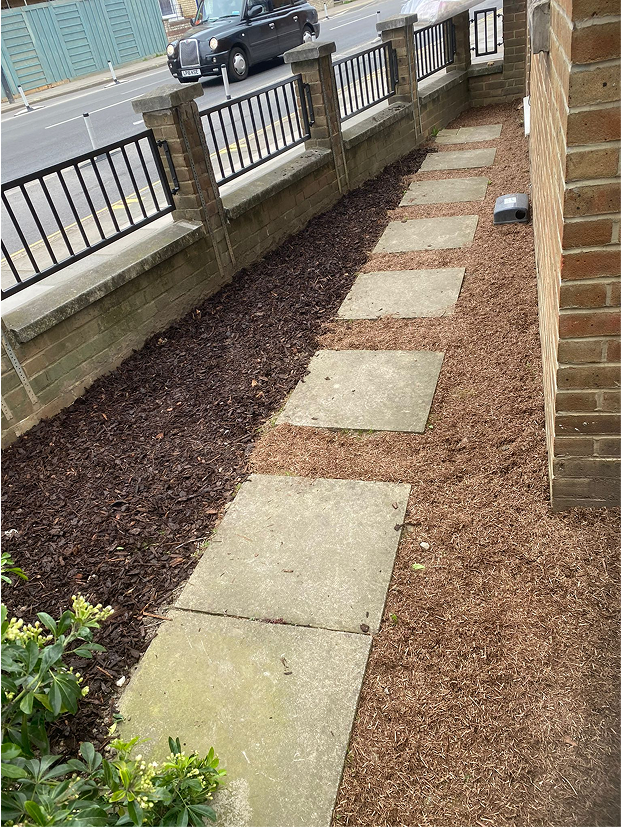 Commercial grounds after maintenance